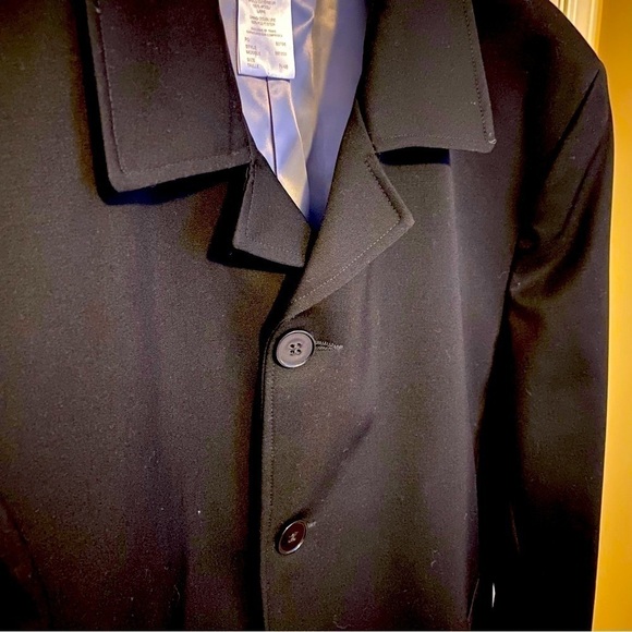 🎉Host Pick. NWT. Men’s Wool Trench Coat in Black Size 48” - Picture 7 of 15
